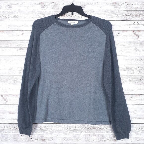 Calvin Klein Other - Calvin Klein Raglan Sleeved Sweater L Gray 411